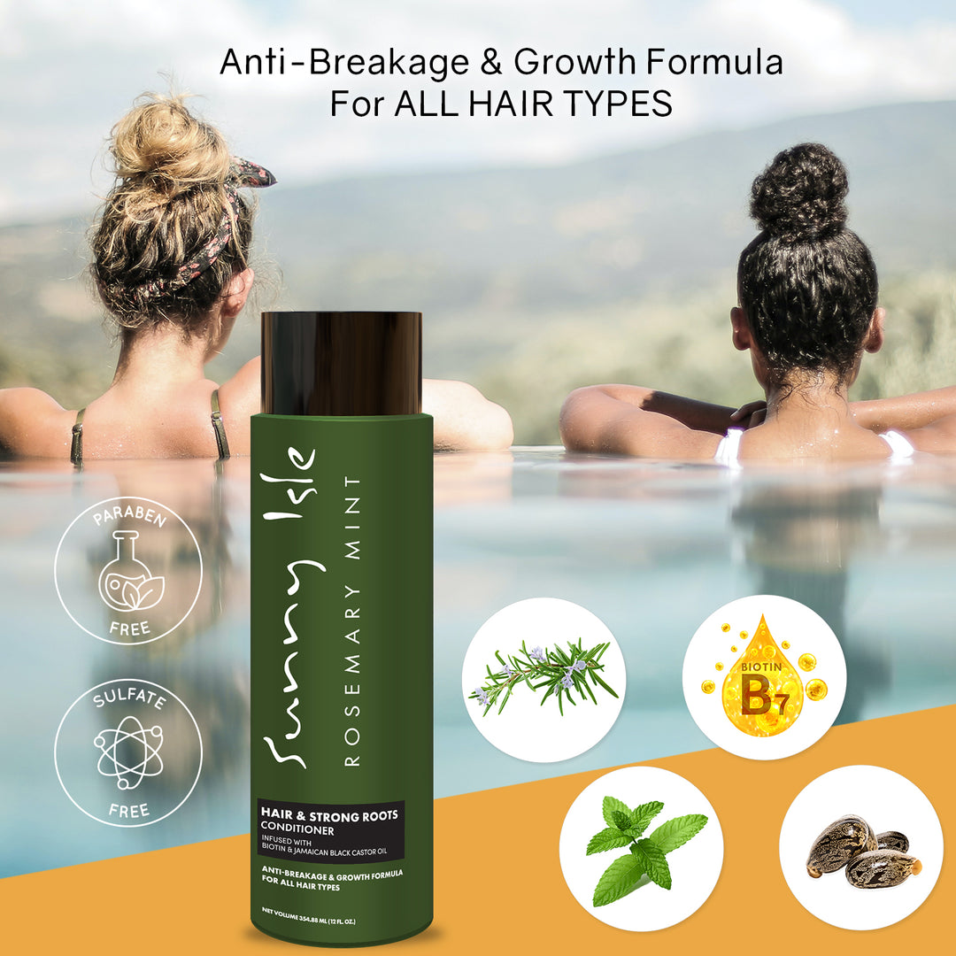 Sunny Isle Rosemary Mint 5-Piece Complete Hair Growth & Strengthening Bundle