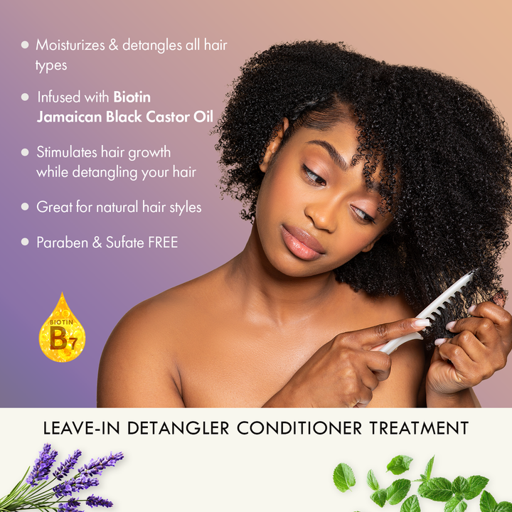 Sunny Isle Lavender Mint Leave-In Detangler Conditioning Treatment 8oz lifestyle