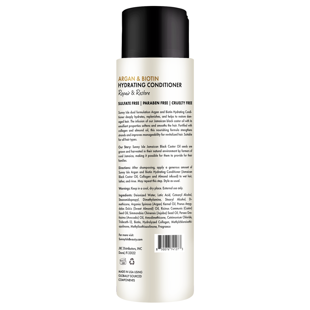 Sunny Isle Argan & Biotin Hydrating Conditioner 12oz
