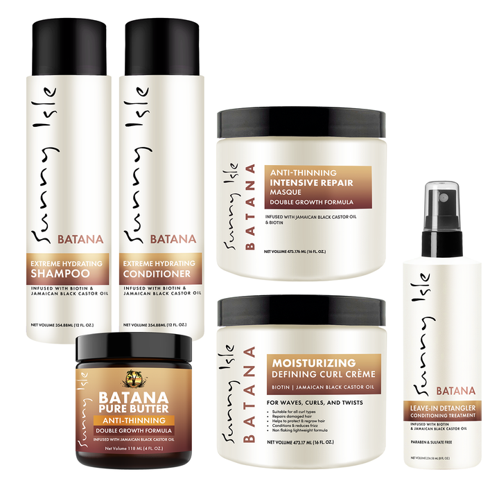 Sunny Isle Batana Anti-Thinning 6-Piece Full Hair Growth & Styling Regimen