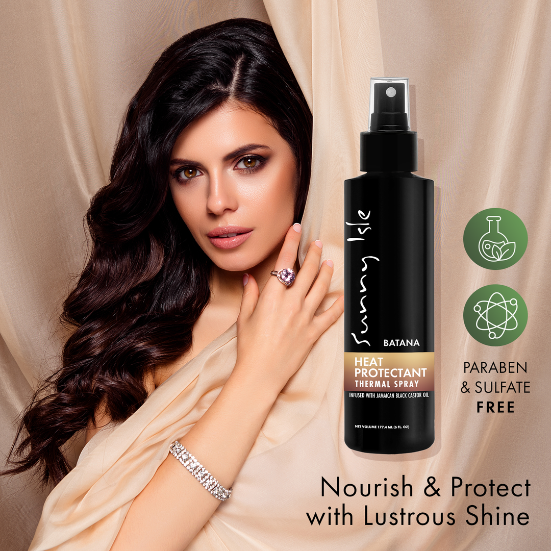 Sunny Isle Batana Anti-Thinning Shampoo, Conditioner & Heat Protectant Bundle