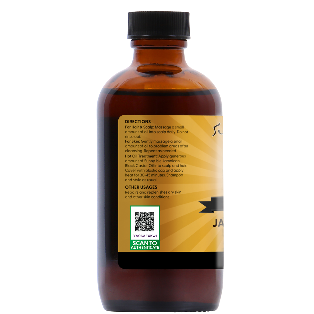 Sunny Isle Jamaican Black Castor Oil 4oz Original left