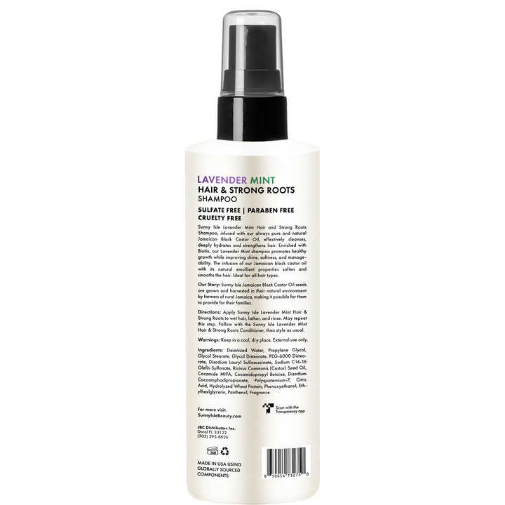 Sunny Isle Lavender Mint Leave-In Detangler Conditioning Treatment 8oz back
