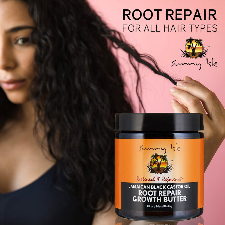 Sunny Isle Jamaican Black Castor Oil Root Repair Hair Growth Butter 4oz (2-Pack)