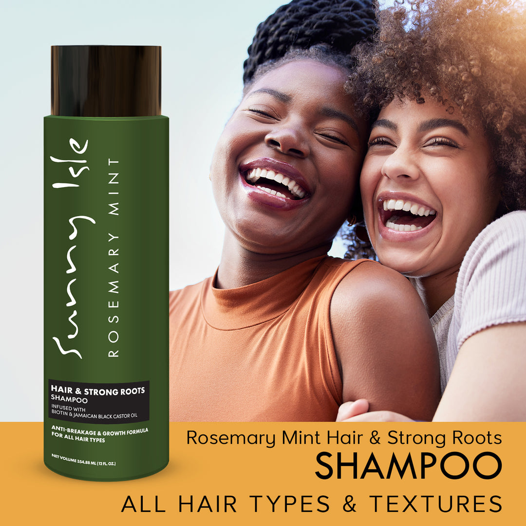 Sunny Isle Rosemary Mint Hair & Strong Roots Anti-Breakage Shampoo & Conditioner 2-Piece Bundle