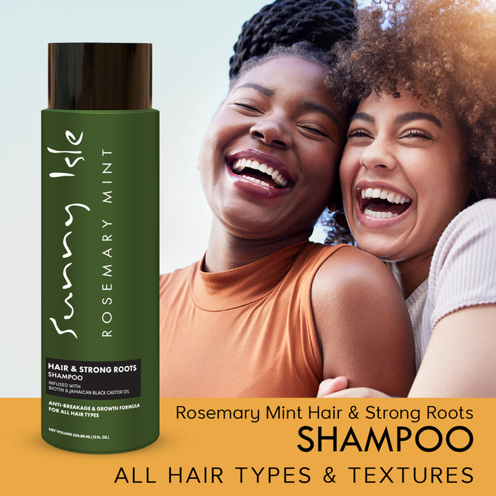 Sunny Isle Rosemary Mint Hair & Strong Roots Anti-Breakage Shampoo & Conditioner 2-Piece Bundle
